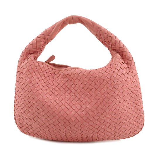 BOTTEGA-VENETA-Hobo-Intrecciato-Leather-Shoulder-Bag-Pink-115653