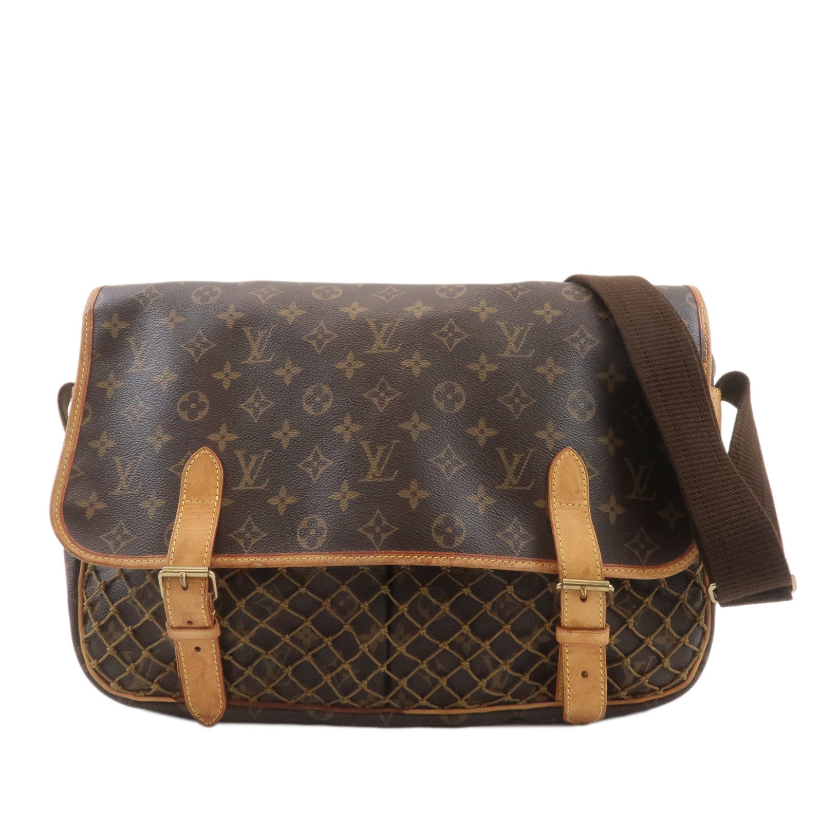 Louis Vuitton Monogram Gongo MM Shoulder Bag Brown M40116