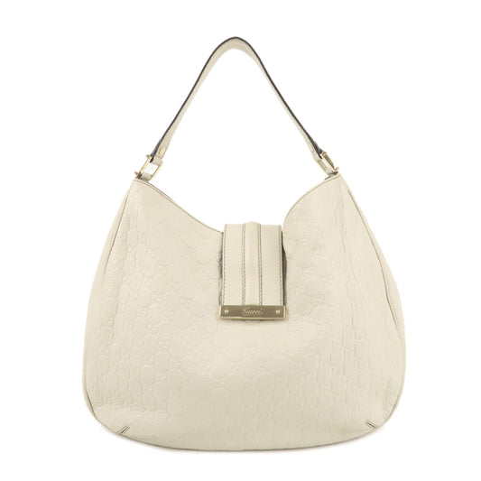 GUCCI-Guccissima-Leather-Shoulder-Bag-Hand-Bag-Ivory-233604