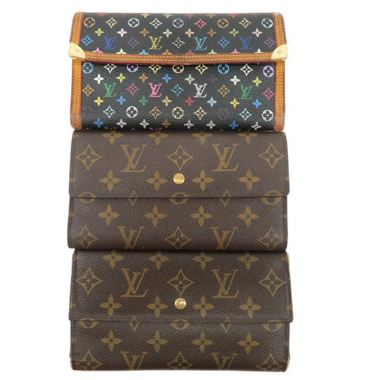 Louis-Vuitton-Monogram-Set-of-3-Wallet-M92658-M61215-M61215