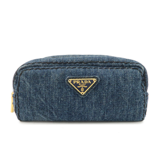 PRADA-Triangle-Logo-Denim-Pouch-Cosmetic-Pouch-Blue-Gold-HDW