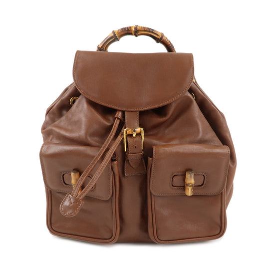 GUCCI-Bamboo-Leather-Back-Pack-Brown-003.2058.0016