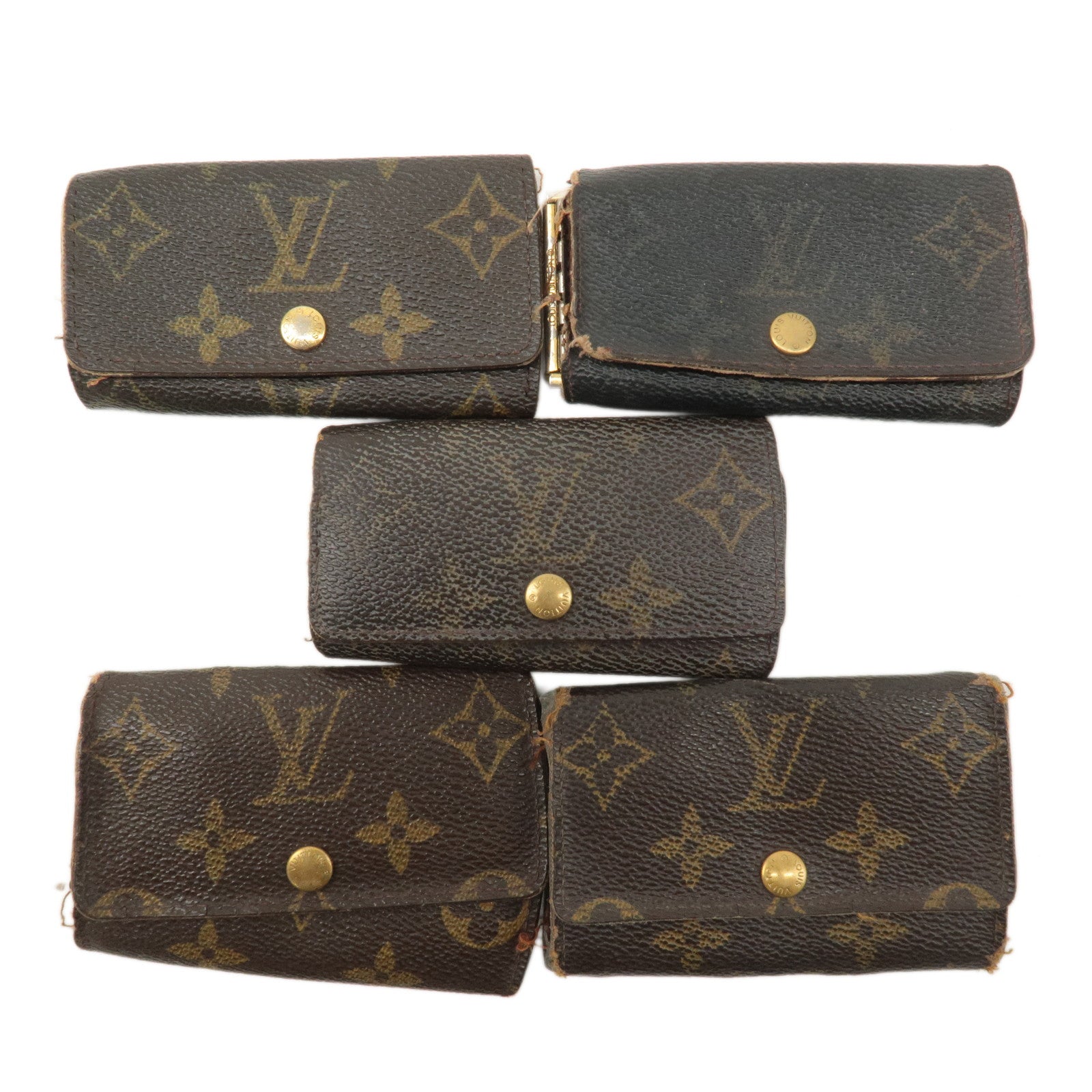 Louis Vuitton Monogram Set of 5 Multicles Key Case M62630 M62631