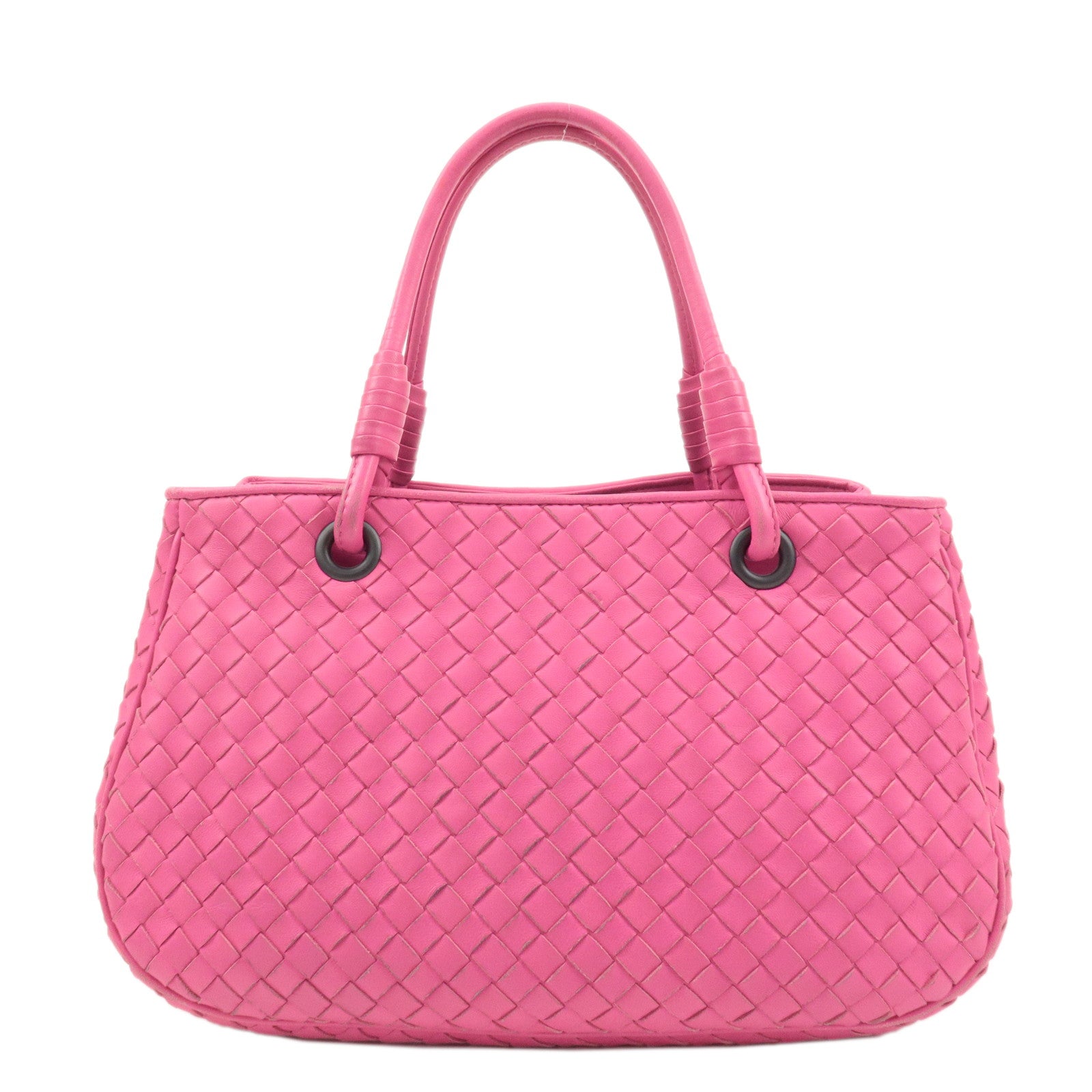 BOTTEGA VENETA Intrecciato Leather Handbag Pink