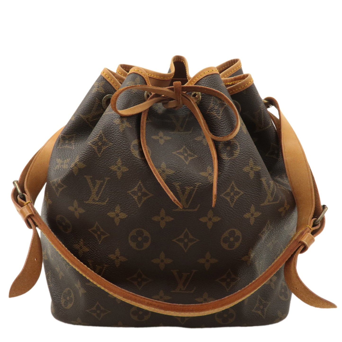 Louis Vuitton Monogram Petit Noe Shoulder Bag Brown M42226
