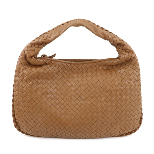 BOTTEGA-VENETA-Intrecciato-Hobo-Leather-Shoulder-Bag-Brown-115653