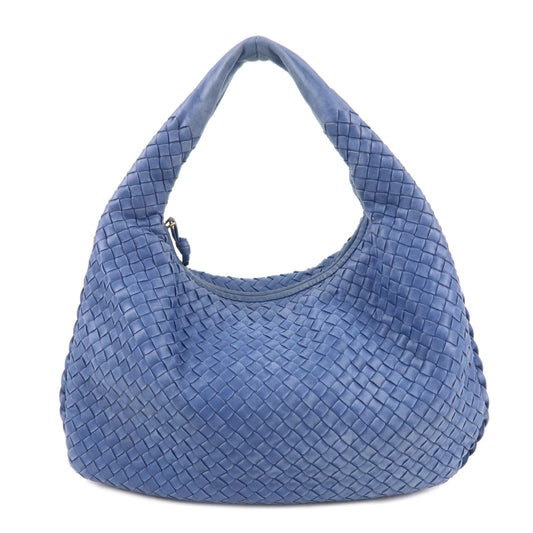 BOTTEGA-VENETA-Intrecciato-Hobo-Leather-Shoulder-Bag-Blue-115653