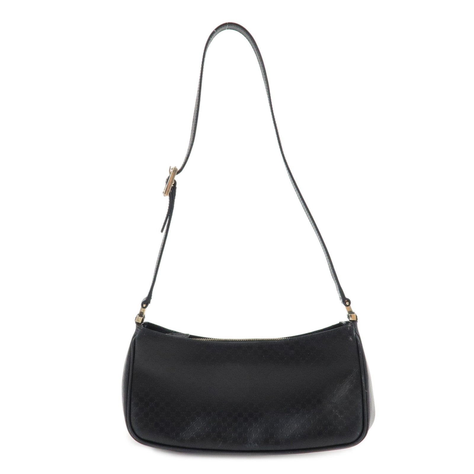 GUCCI-Micro-Guccissima-Leather-Shoulder-Bag-Black-001.4152