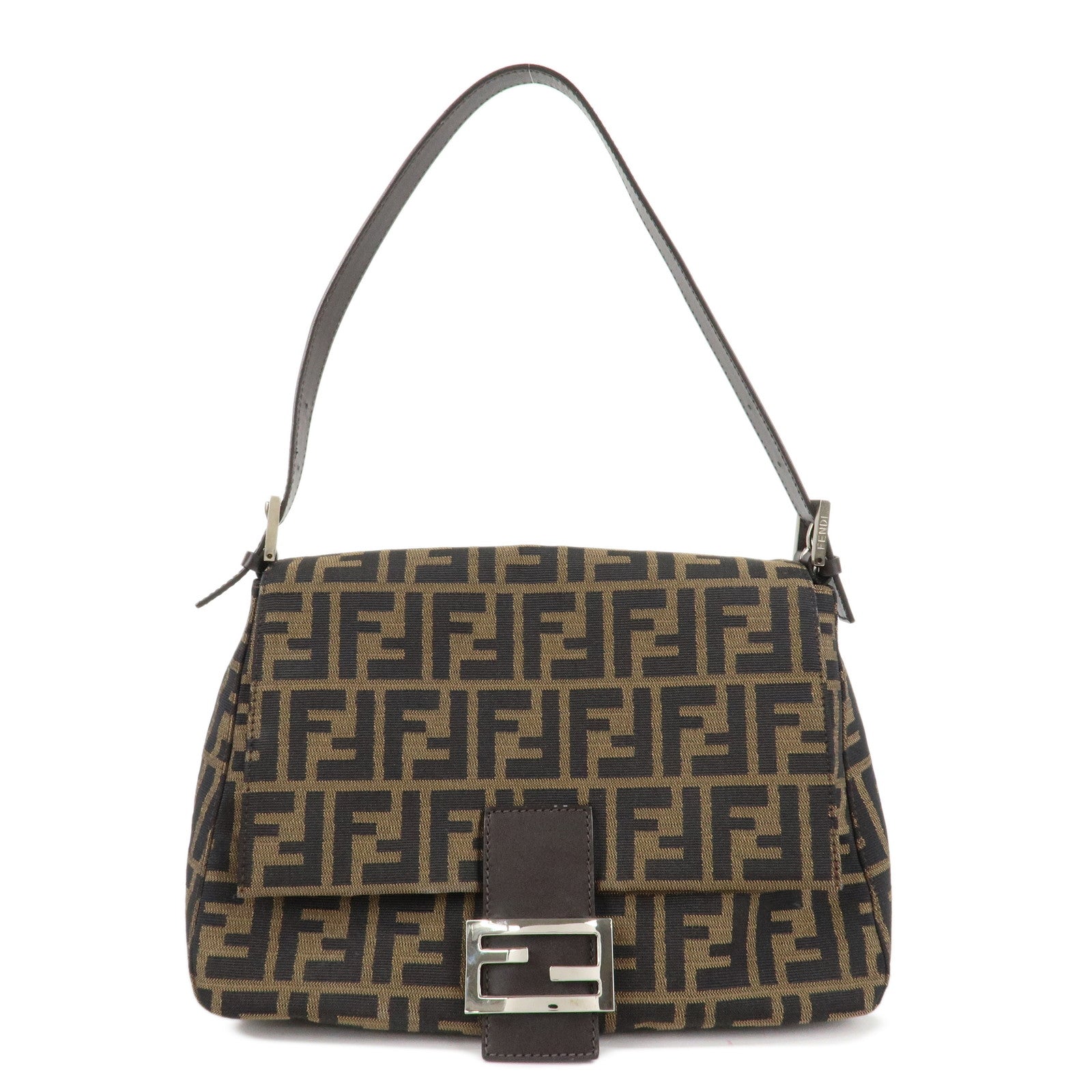 FENDI-Mamma-Baguette-Zucca-Canvas-Leather-Shoulder-Bag-26325