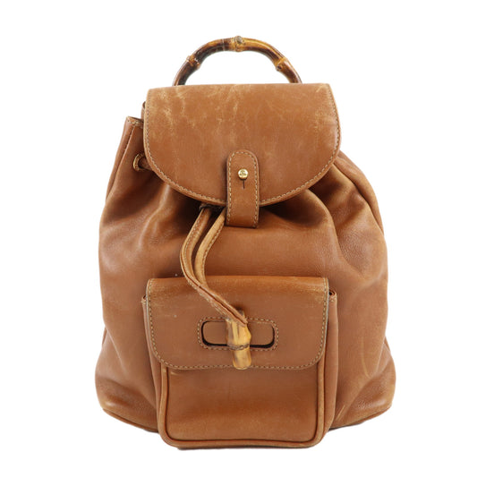 GUCCI-Bamboo-Leather-Ruck-Sack-Backpack-Brown-003.1956.0030