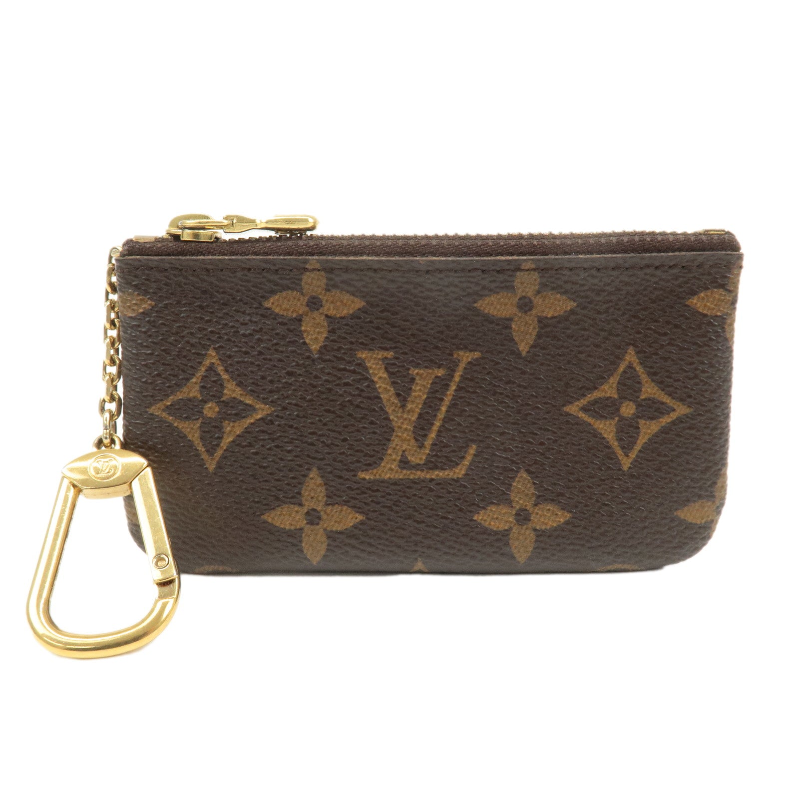 Louis Vuitton Monogram Pochette Cles Coin Case Key Case  M62650