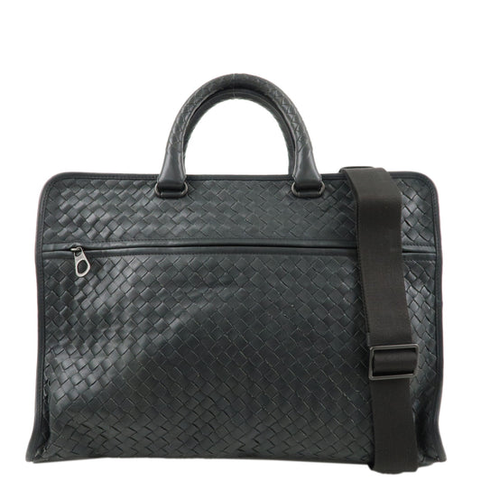 BOTTEGA-VENETA-Intrecciato-Leather-Business-Bag-Charcoal-516110