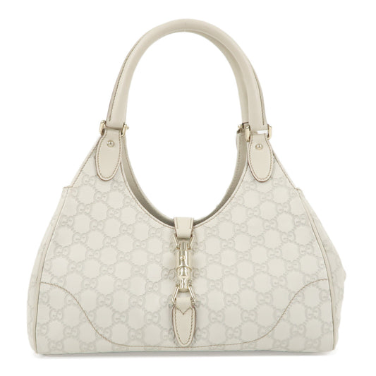 GUCCI-New-Jackie-Guccissima-Leather-Shoulder-Bag-Ivory-145819
