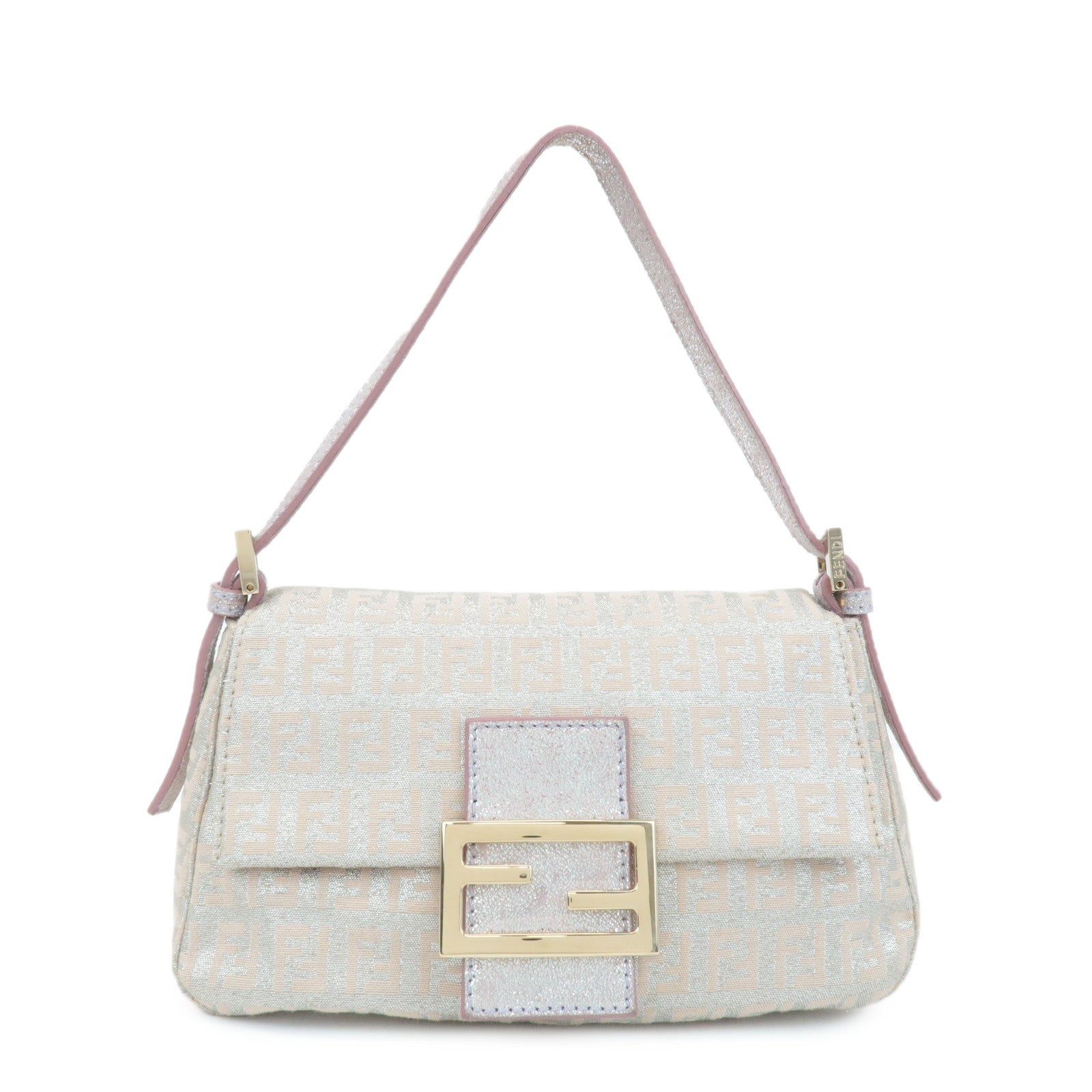 FENDI-Mini-Mamma-Baguette-Canvas-Leather-Shoulder-Bag-Beige-8BR180