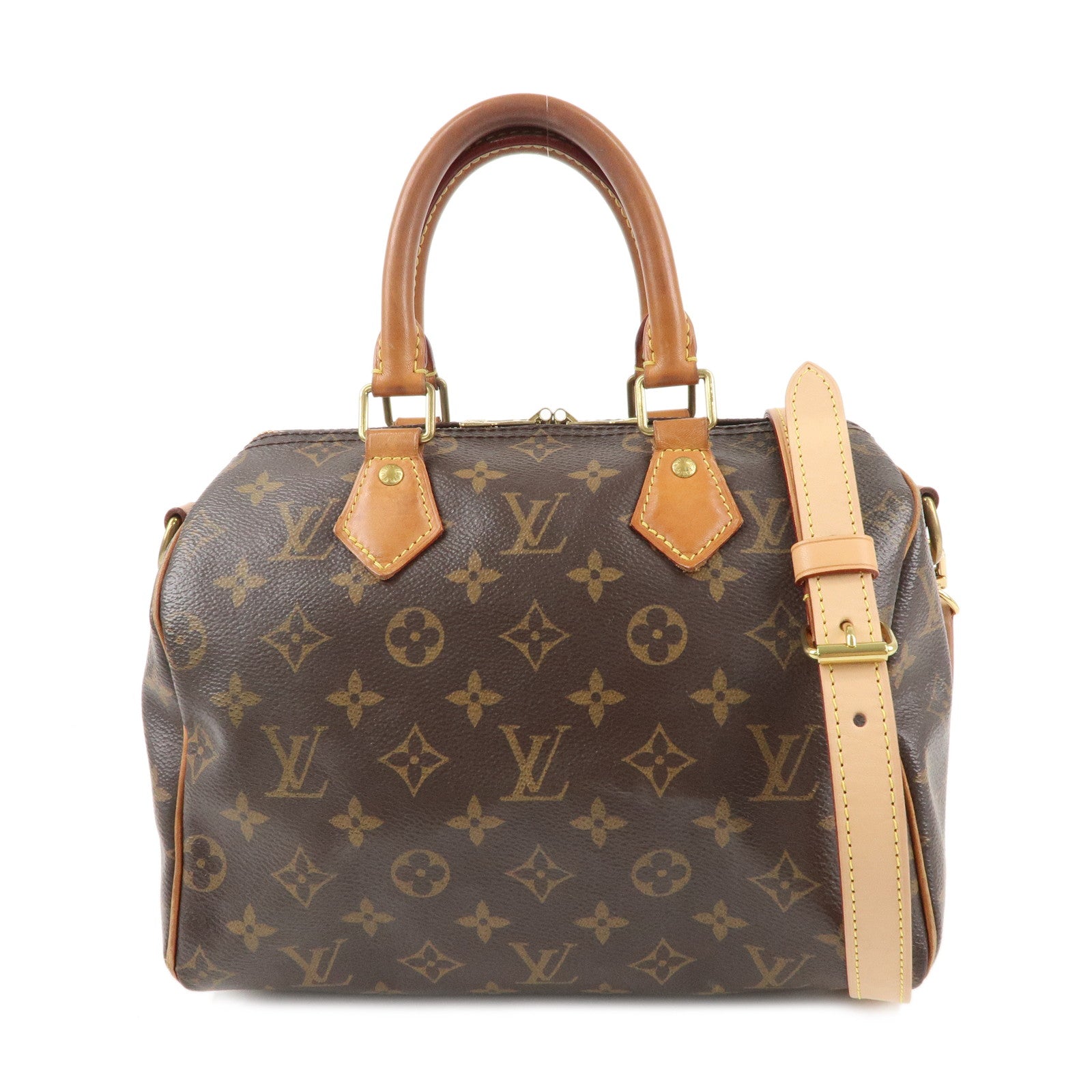 Louis-Vuitton-Monogram-Speedy-Bandouliere-25-Brown-M41113