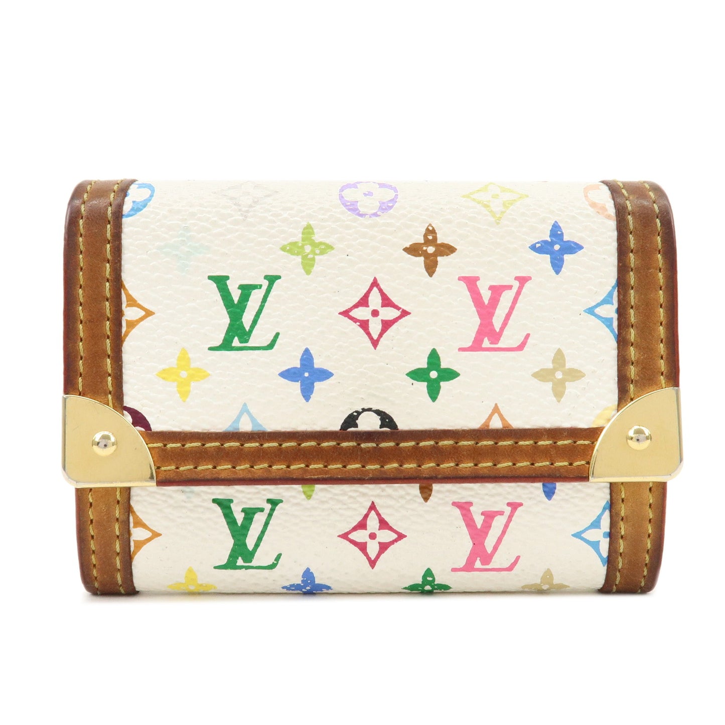 Louis-Vuitton-Multicolor-Porte-Monnaie-Plat-Coin-Case-M92657