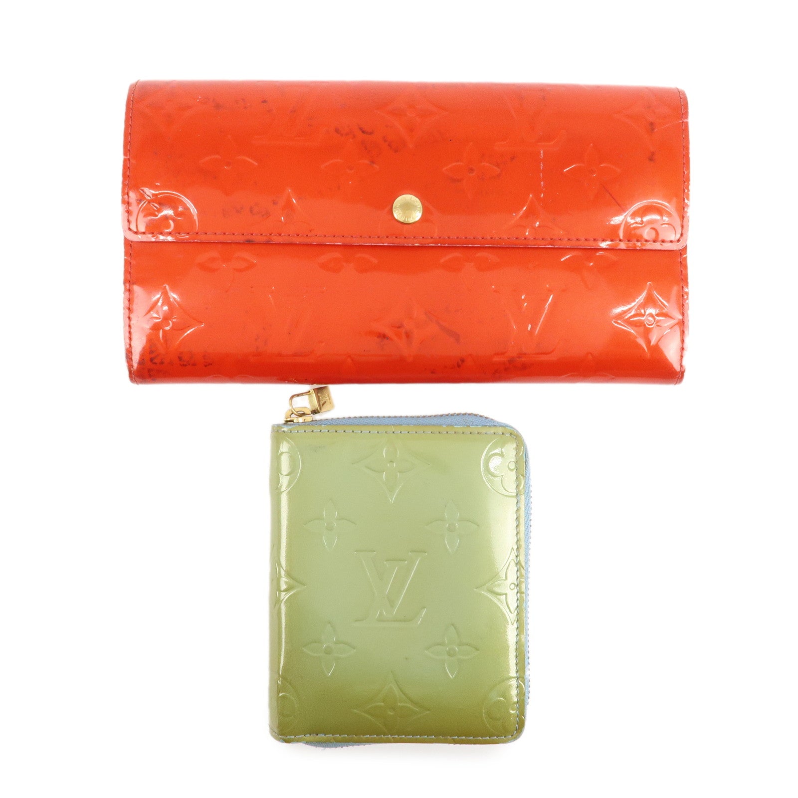 Louis-Vuitton-Monogram-Vernis-Set-of-2-Wallet-M91173-M91016