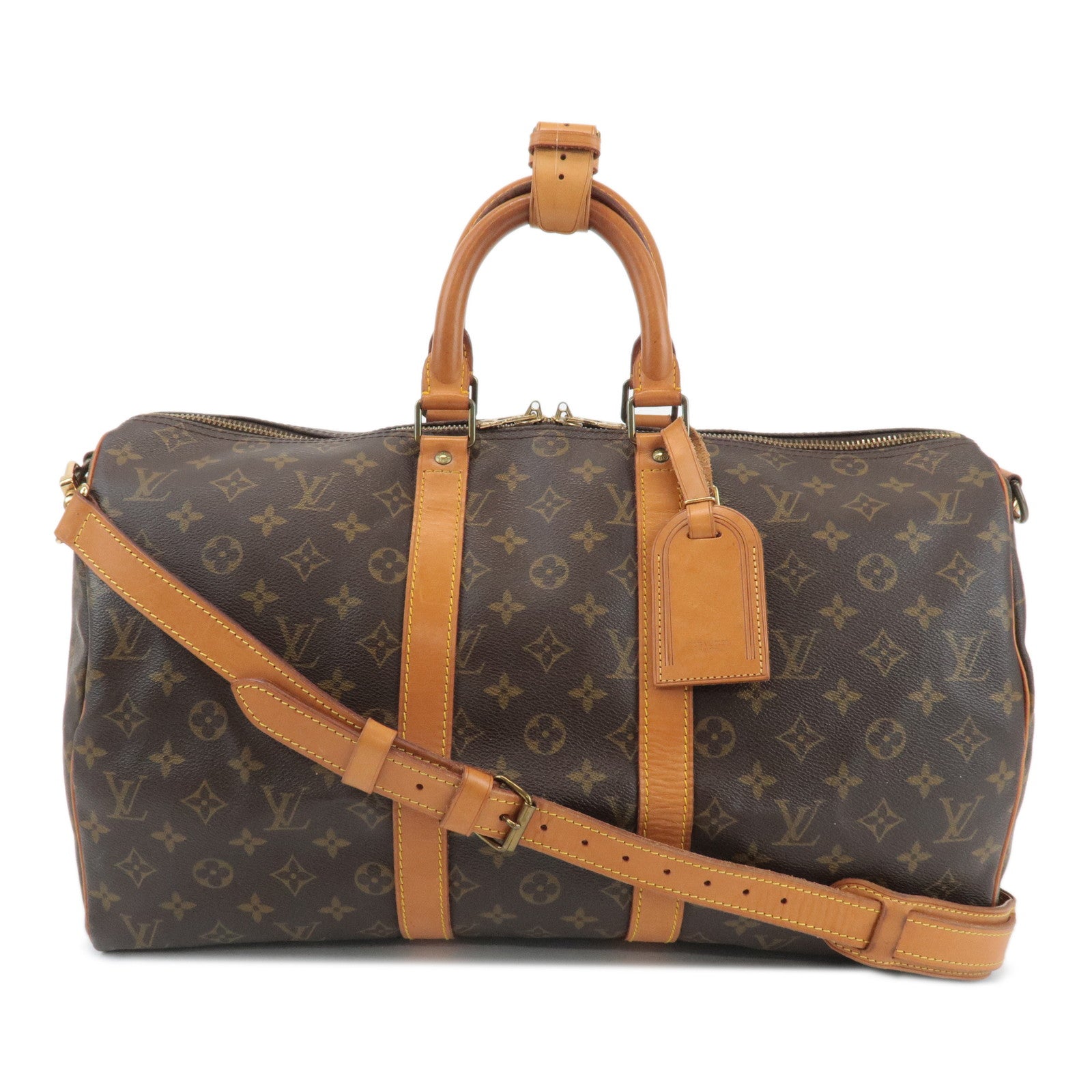 Louis-Vuitton-Monogram-Keep-All-Bandouliere-45-Boston-Bag-M41418