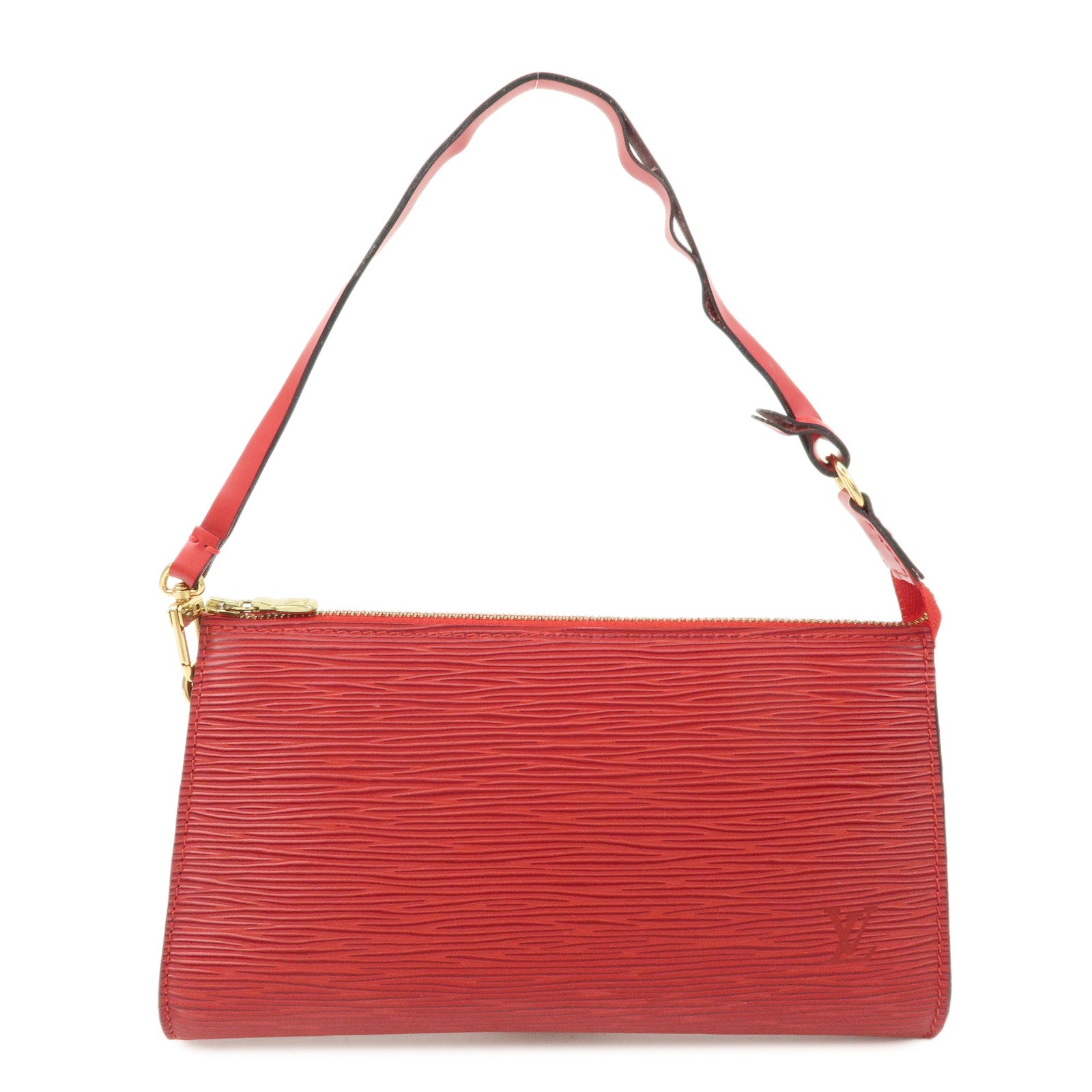 Authe-Louis-Vuitton-Epi-Pochette-Accessoires-Pouch-Castilian-Red-M52947