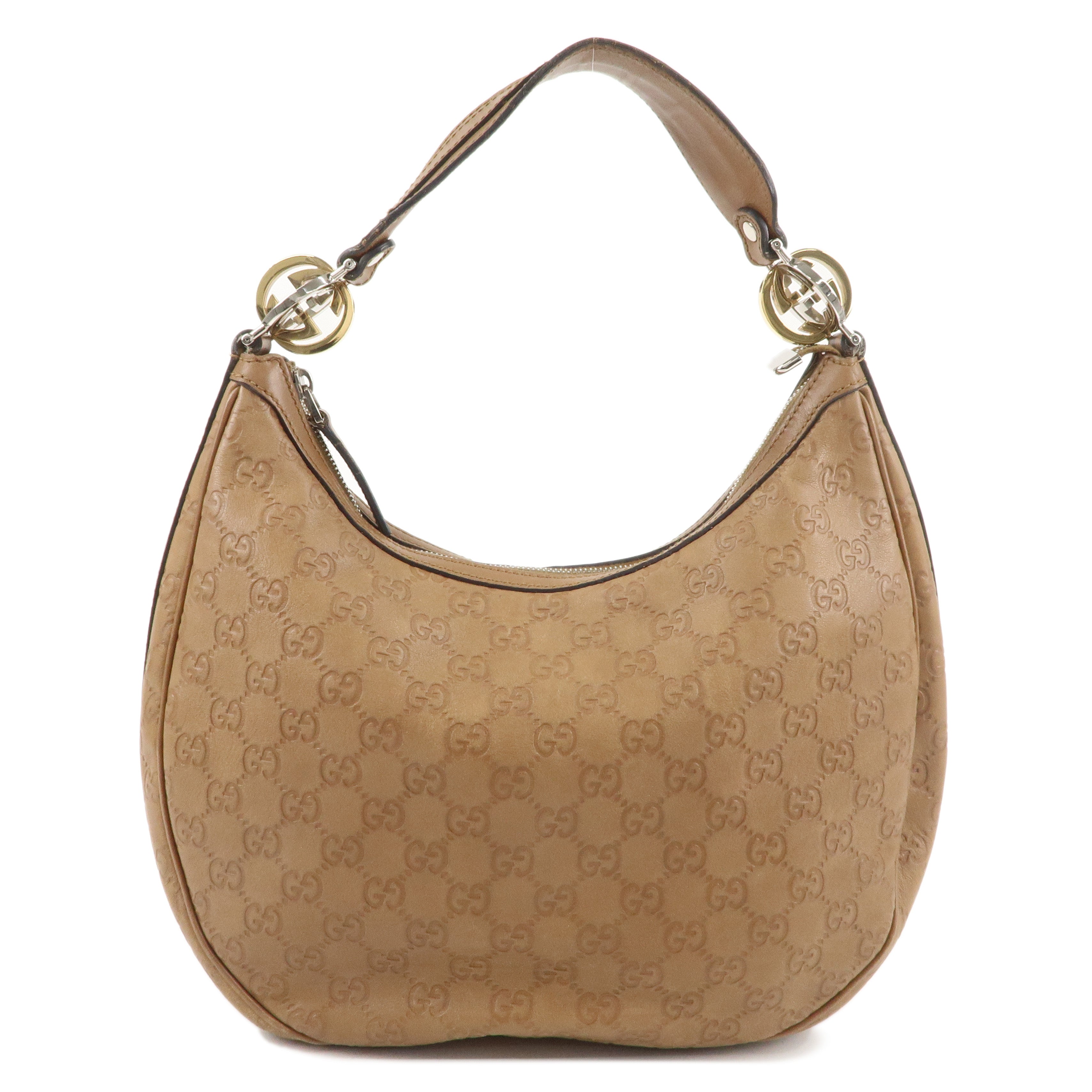 GUCCI GG Twins Guccissima Leather One Shoulder Bag 232962