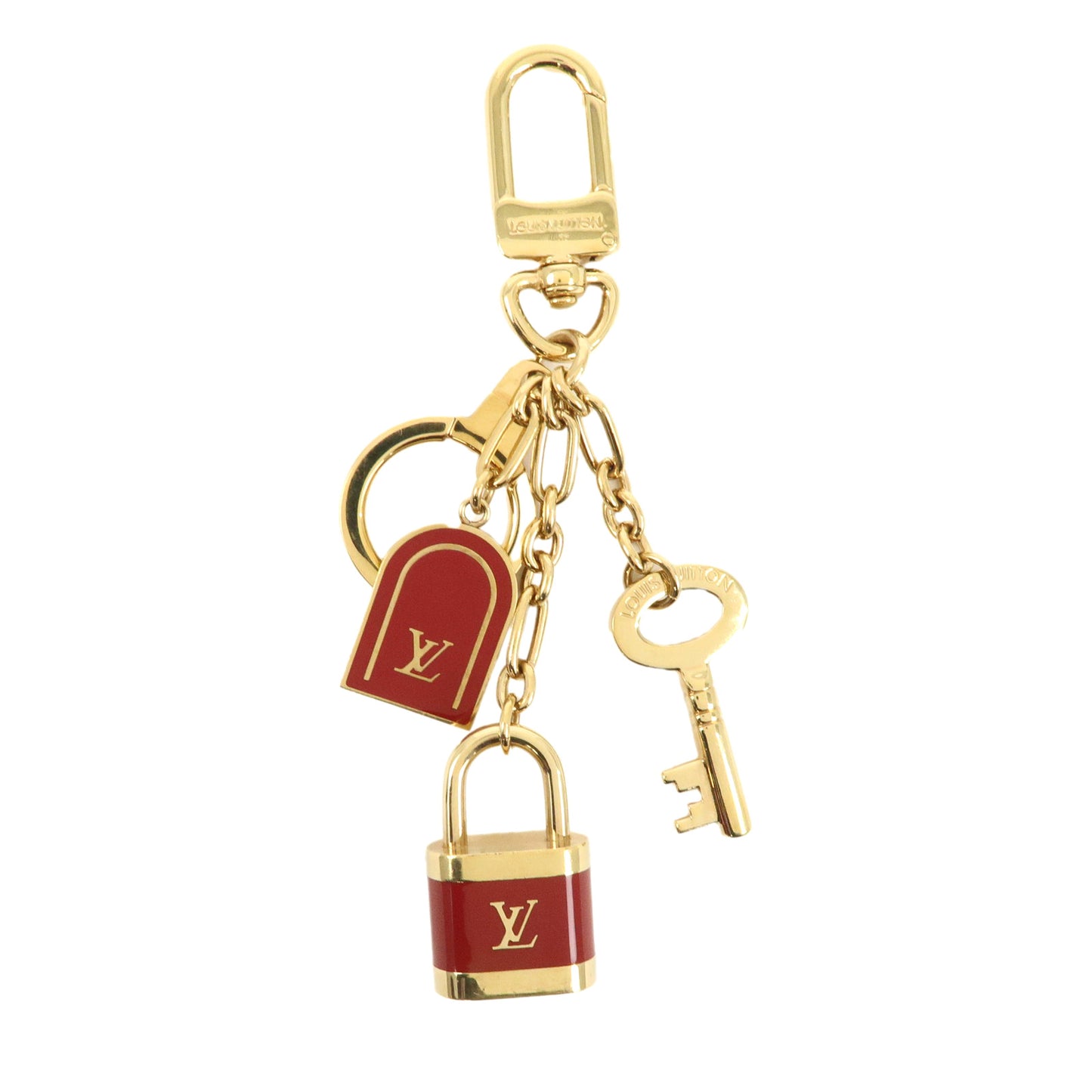 Louis-Vuitton-Porte-Cles-Kadena-Bag-Charm-Red-Metal-M60073