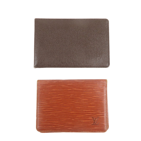 Louis-Vuitton-Set-of-2-Taiga-Epi-Porte-Card-Case-Brown-M63203