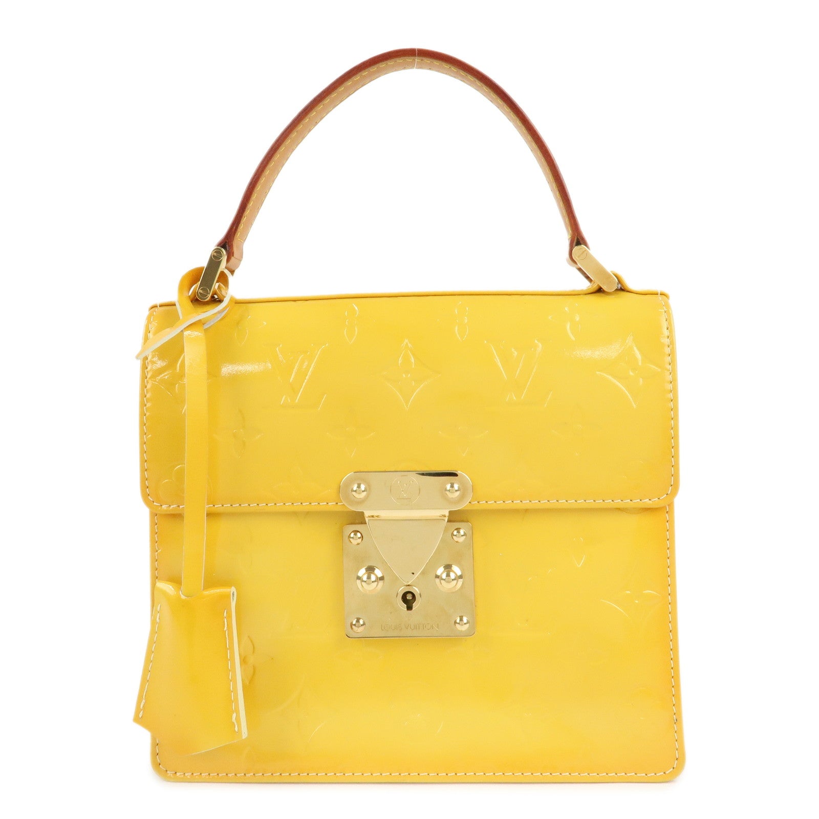 Louis-Vuitton-Vernis-Spring-Street-Hand-Bag-LimeYellow-M91068