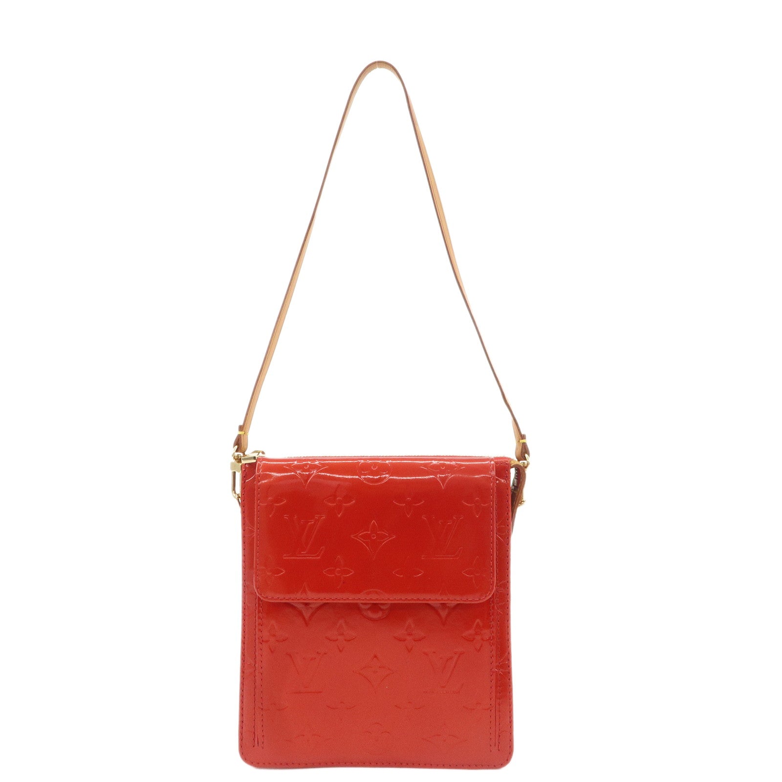 Louis-Vuitton-Monogram-Vernis-Motto-Shoulder-Bag-Rouge-M91137