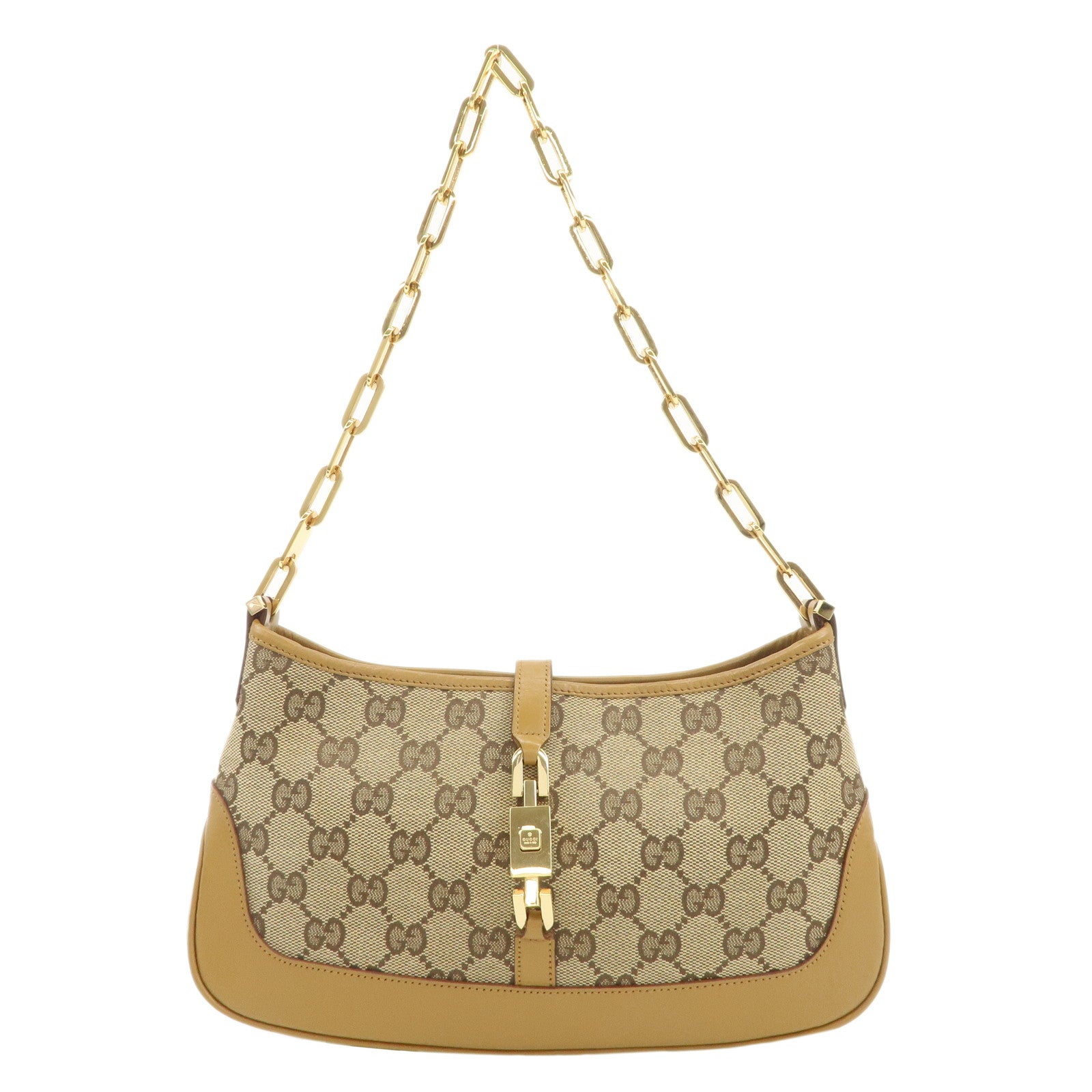 GUCCI-Jackie-GG-Canvas-Leather-Chain-Shoulder-Bag-001.4032