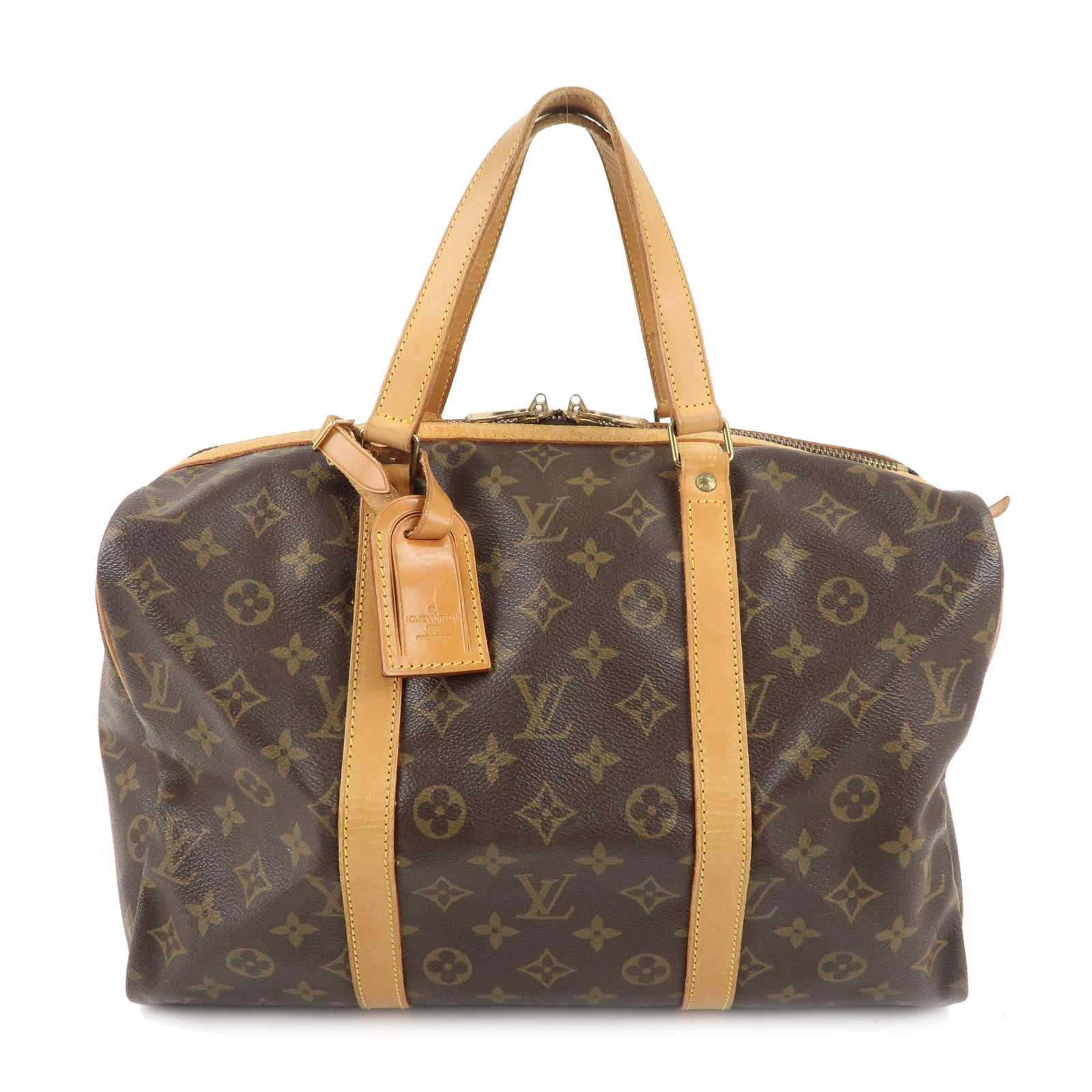 Louis Vuitton Monogram Sac Souple 35 Boston Bag Brown M41626