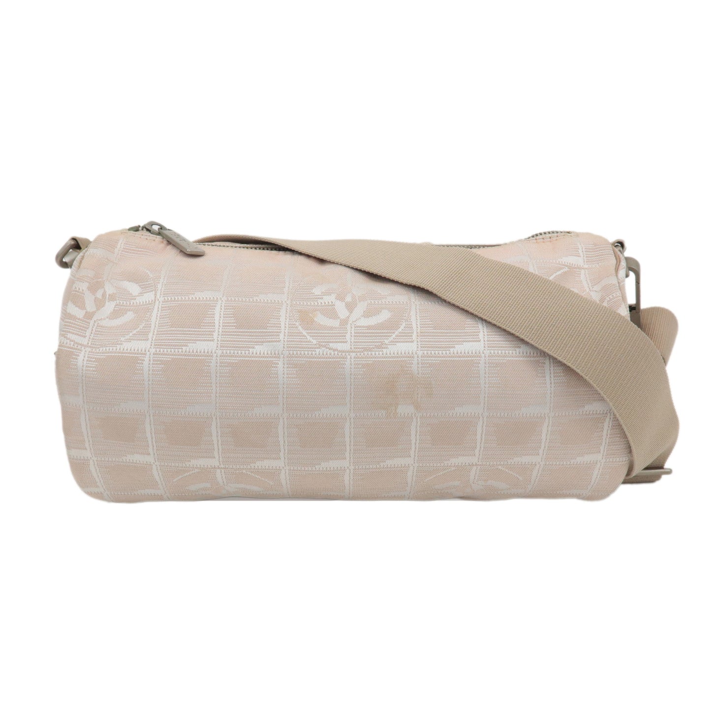 CHANEL-New-Travel-Line-Nylon-Jacquard-Shoulder-Bag-Beige-A17672