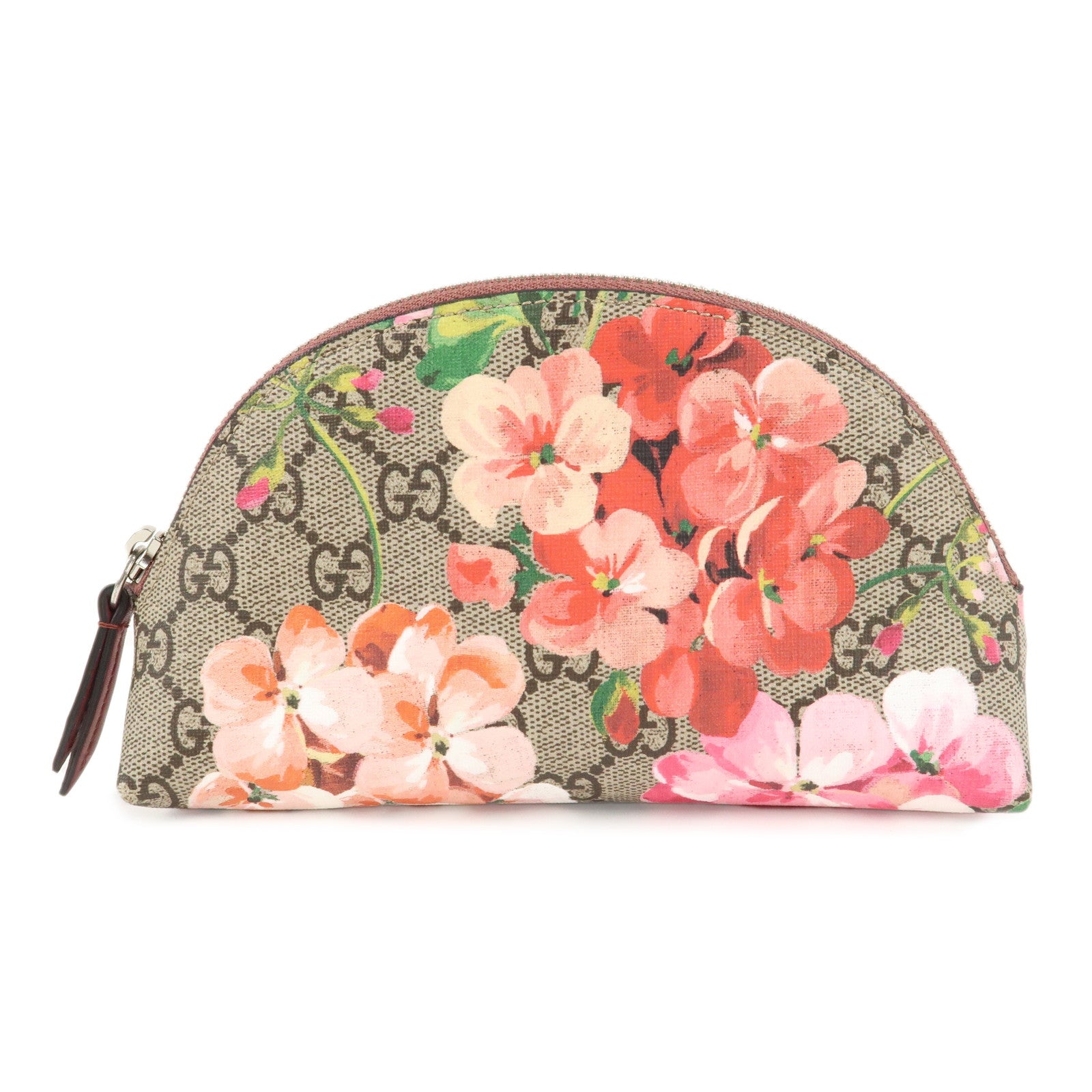 GUCCI-GG-Blooms-GG-Supreme-Leather-Pouch-Beige-Pink-431380