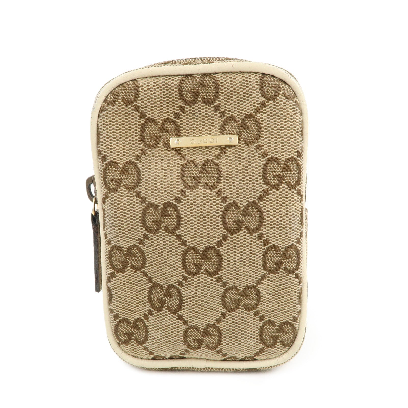 GUCCI-GG-Canvas-Leather-Cigarette-Case-115249-Beige-Ivory