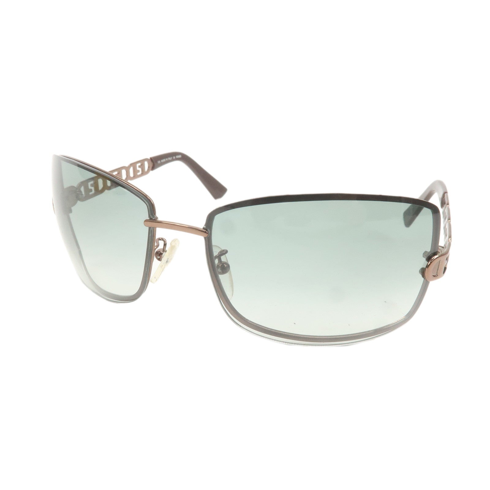 FENDI-Plastic-Metal-Sunglasses-65□16-125-Brown-FS469