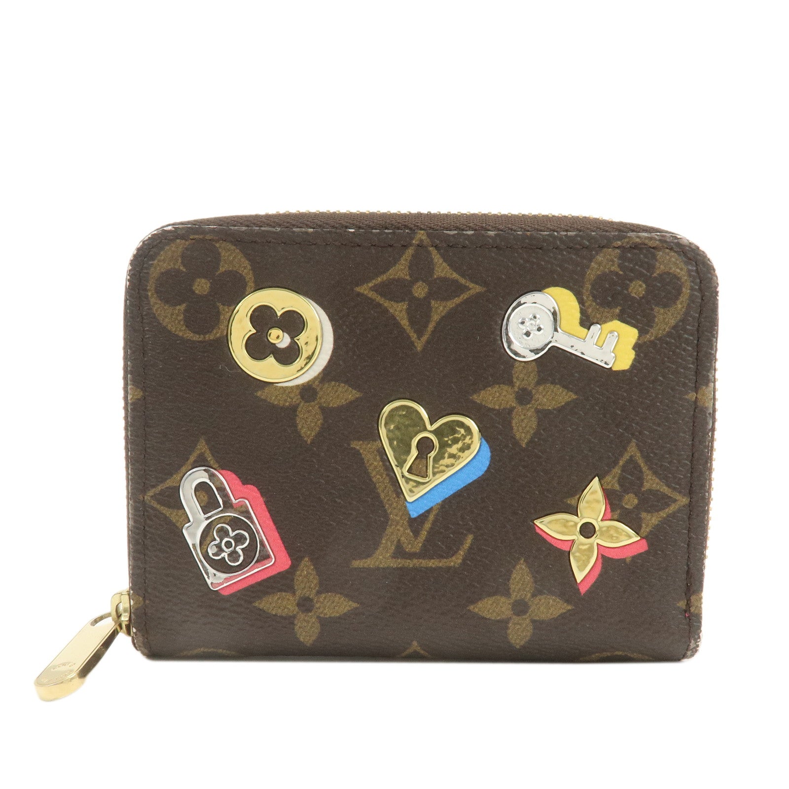 Louis Vuitton Monogram Love Lock Zippy Coin Purse M64118