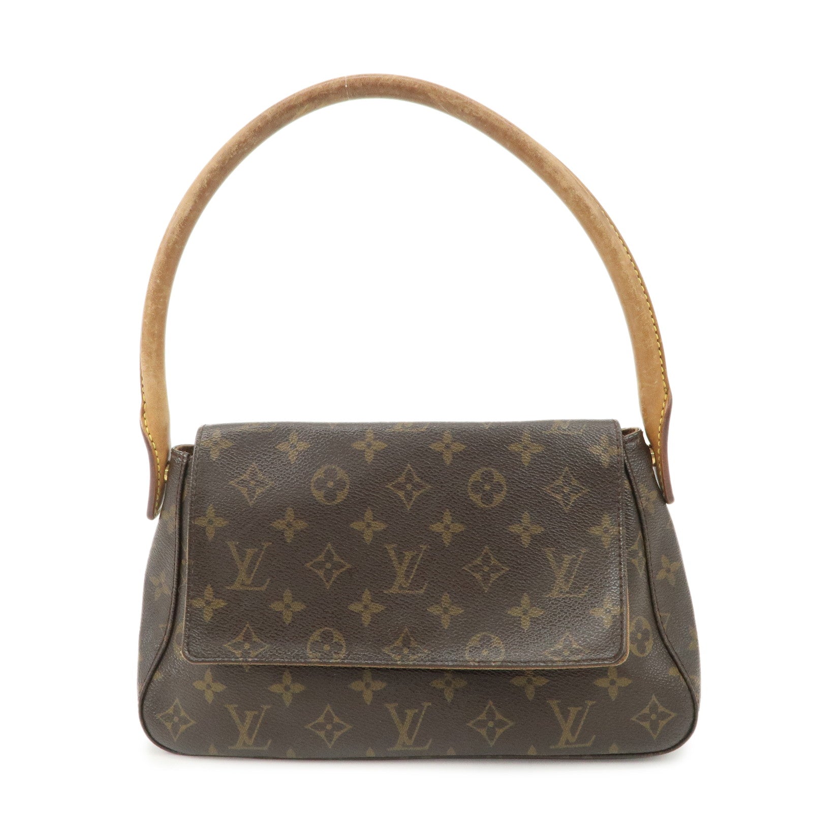 Louis-Vuitton-Monogram-Mini-Looping-Shoulder-Bag-Hand-Bag-M51147