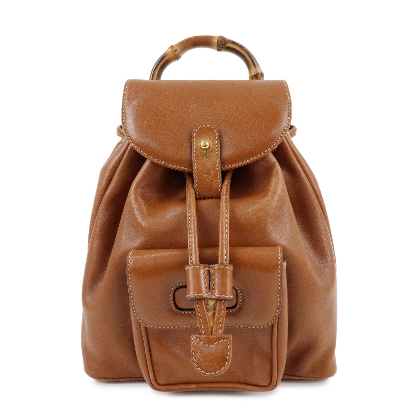 GUCCI-Bamboo-Leather-Backpack-Rucksack-Bag-Brown-003.1705