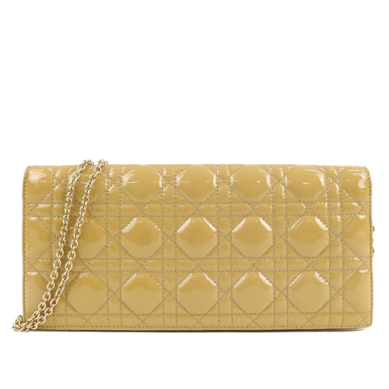 Christian-Dior-New-Lock-Cannage-Patent-Leather-Chain-Shoulder-Bag