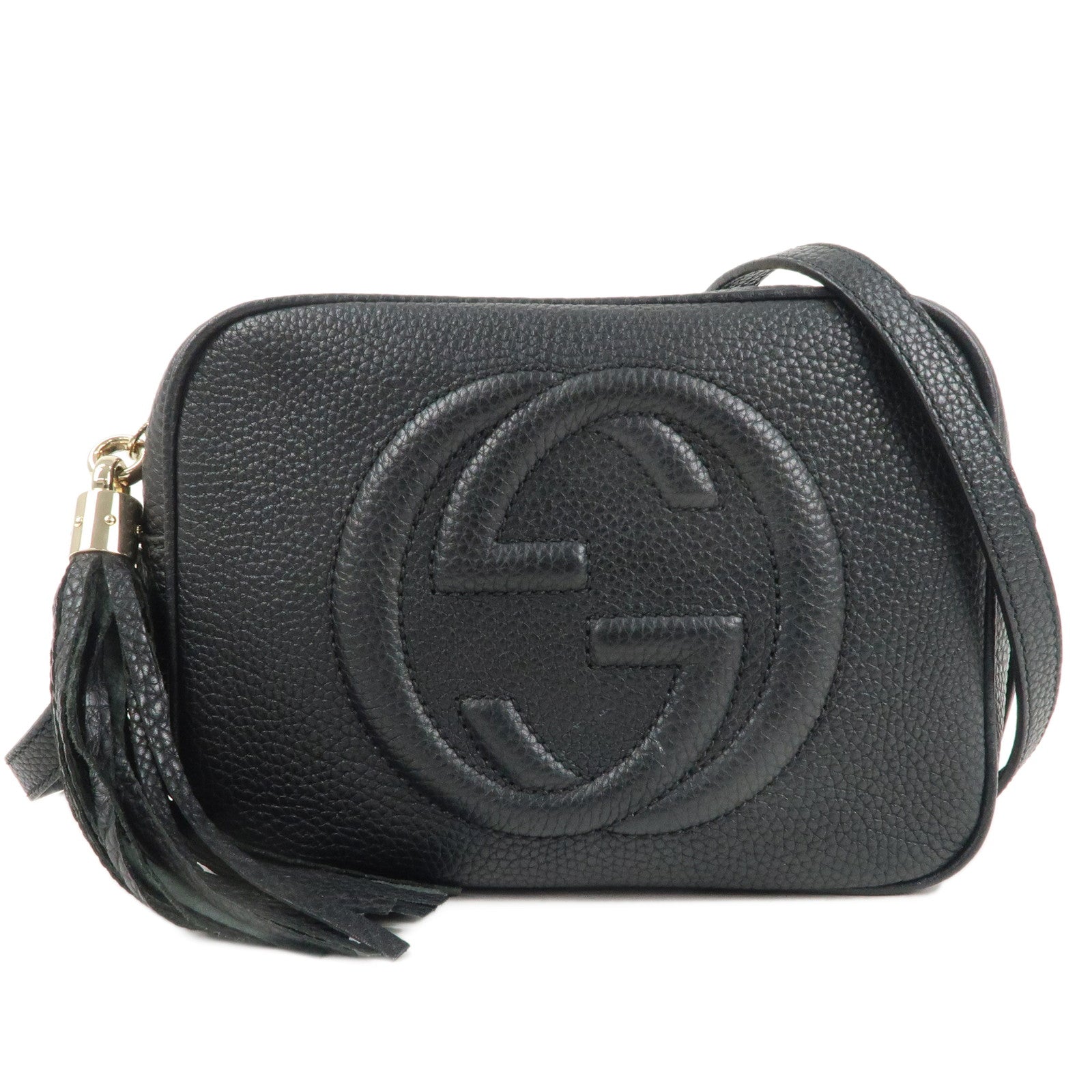 GUCCI-SOHO-Leather-Small-Disco-Shoulder-Bag-Black-308364