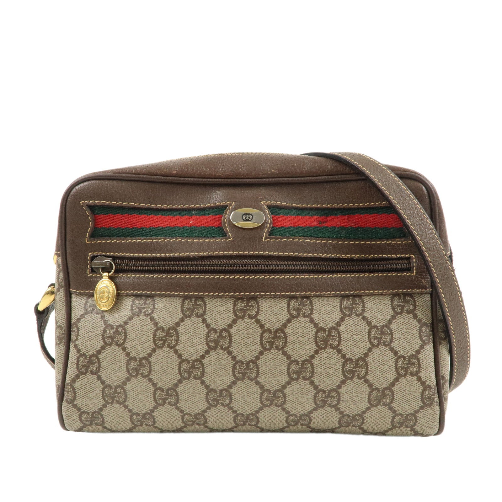 GUCCI-Old-Gucci-Sherry-GG-Plus-Leather-Shoulder-Bag-001.11516