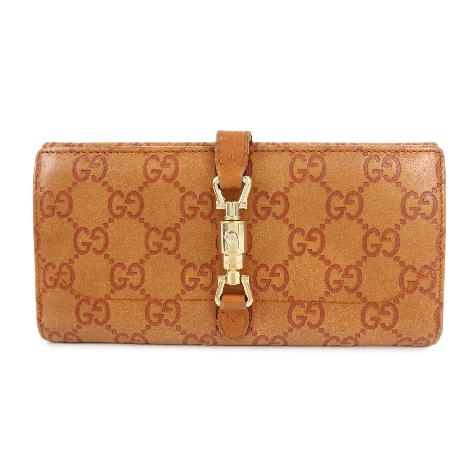 GUCCI-Guccisima-New-Jackie-Guccishima-Leather-Long-Wallet-141430