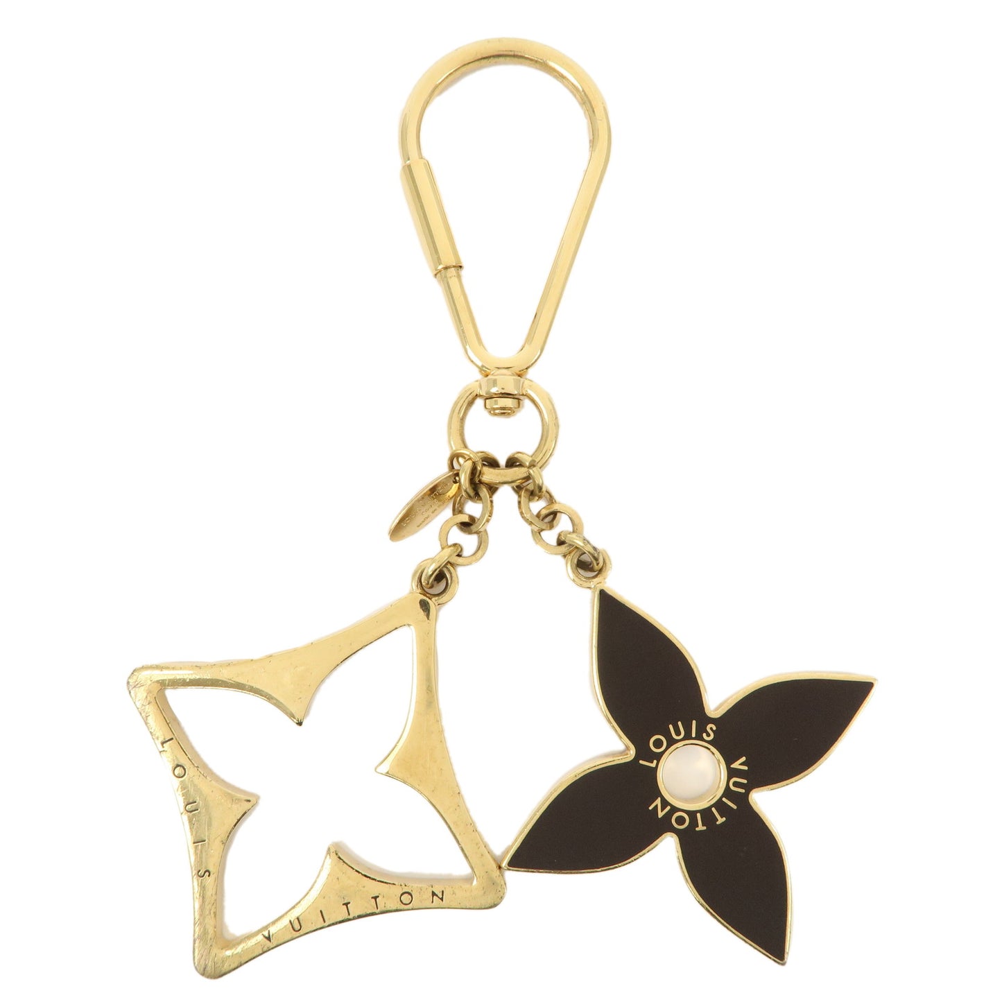 Louis-Vuitton-Porte-Cles-Puzzle-Bag-Charm-Gold-Dark-Brown-M65218