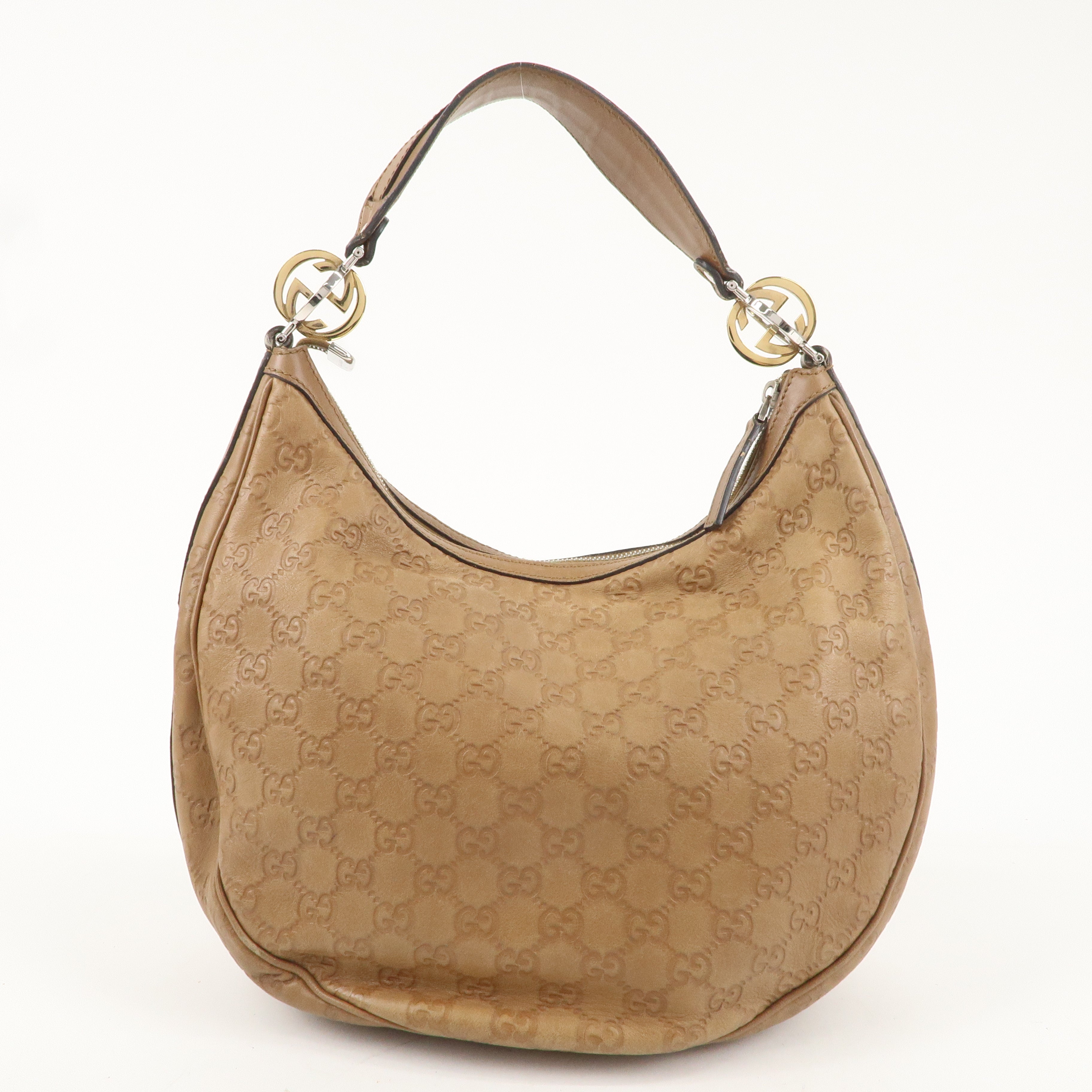 GUCCI GG Twins Guccissima Leather One Shoulder Bag 232962