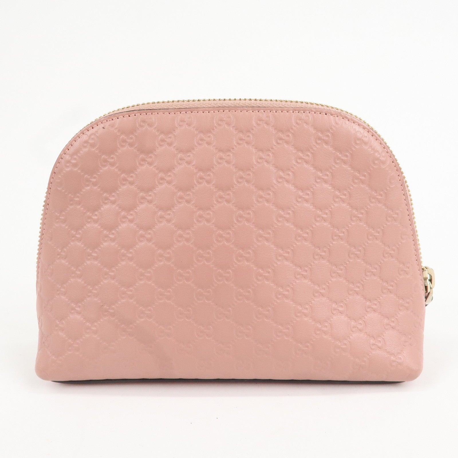 GUCCI Micro Guccissima Leather Cosmetic Pouch Pink 449893