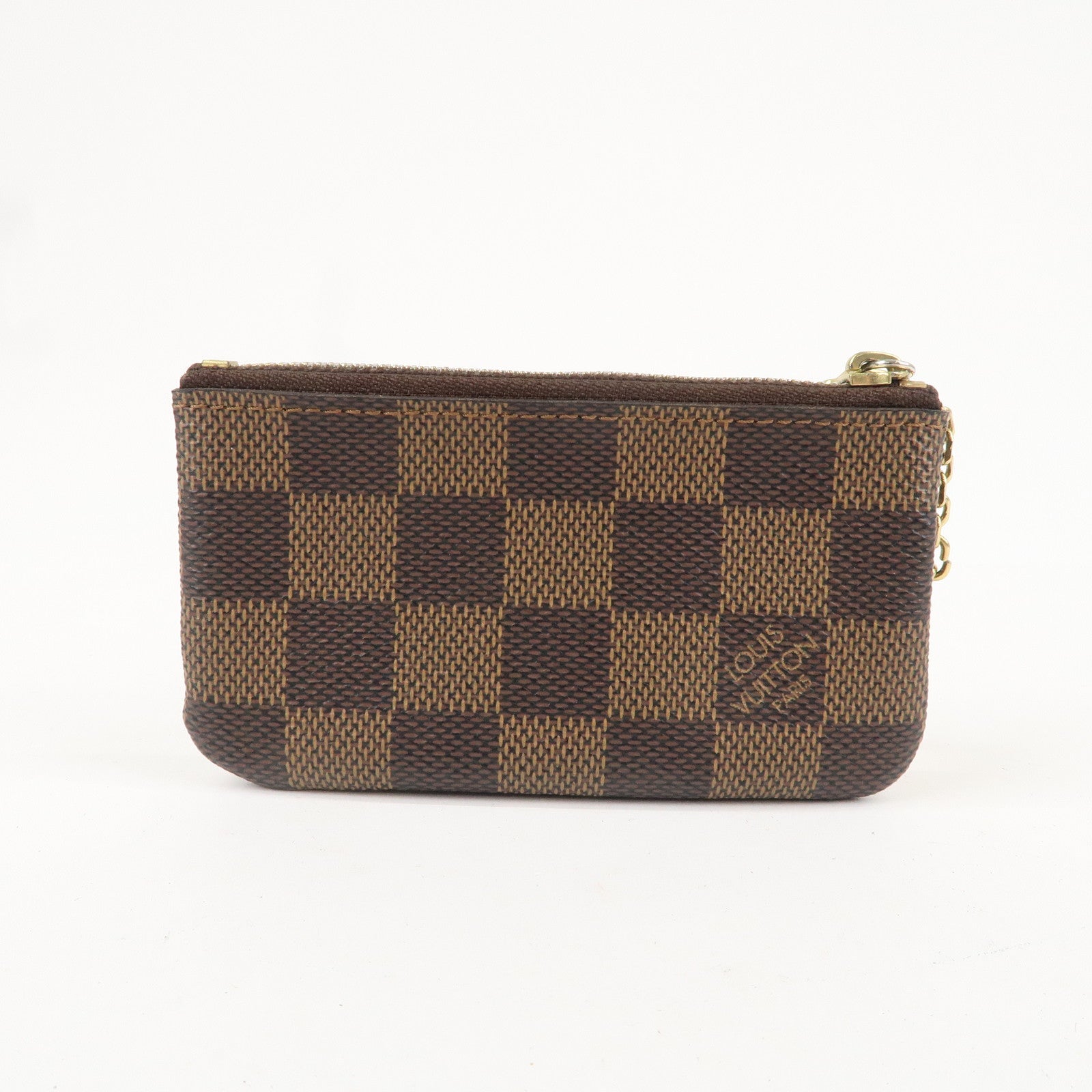 Louis Vuitton Damier Pochette Cles Coin Case Brown N62658