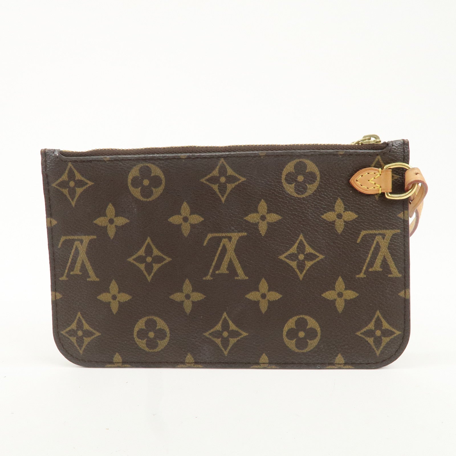 Louis Vuitton Monogram Pouch For Neverfull PM Brown Fuchsia