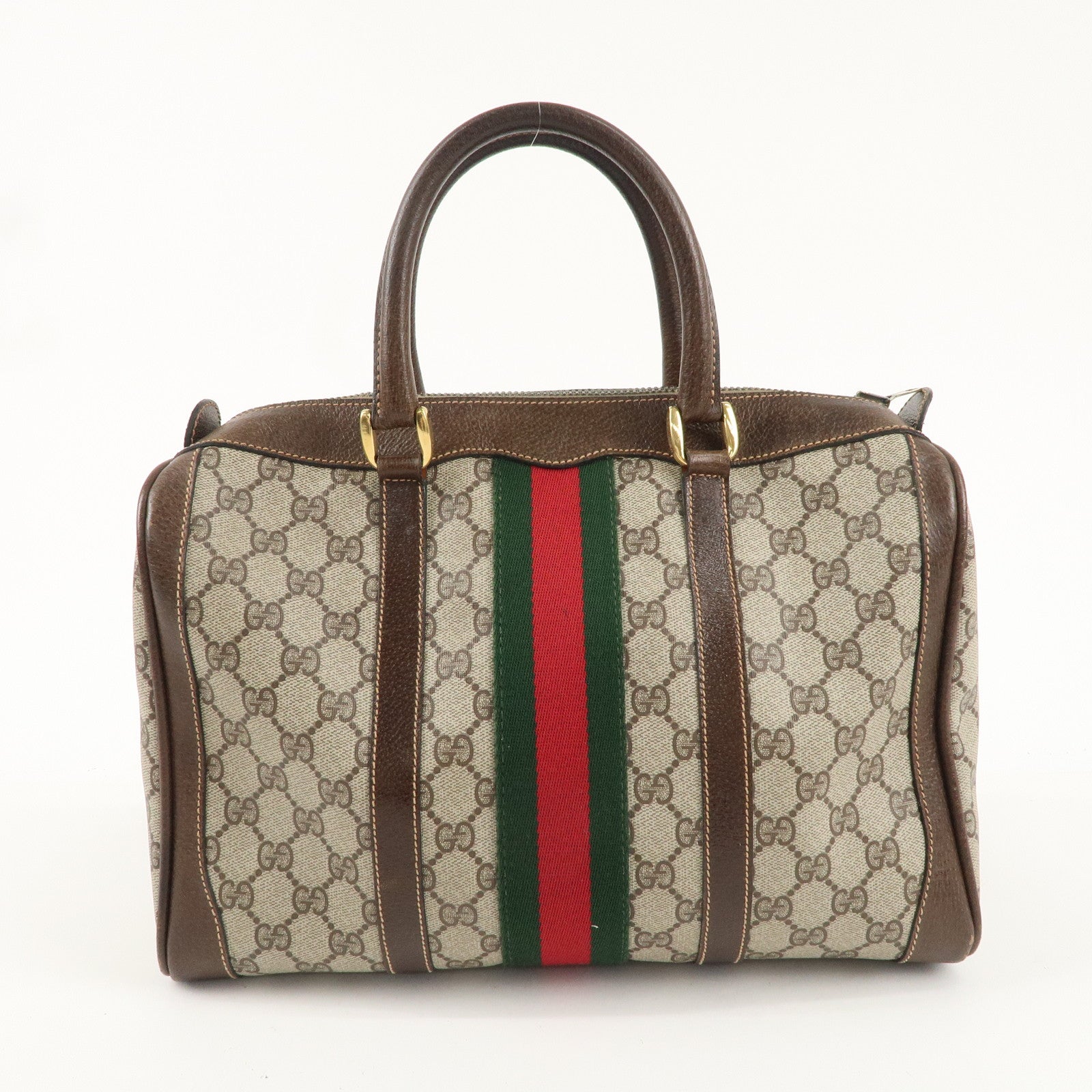 GUCCI Old Gucci Sherry GG Plus Leather 2WAY Boston 40.02.606.33