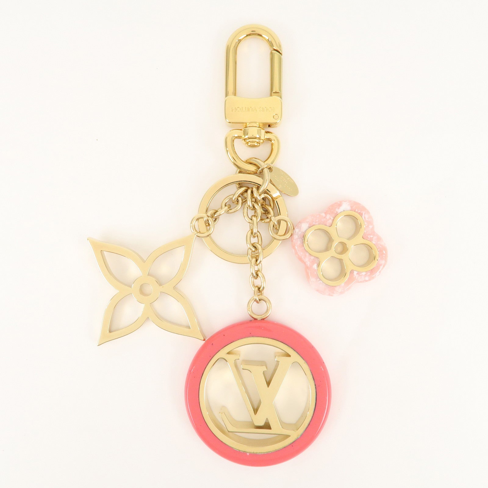 Louis Vuitton Porte Cles Color Line Charm Key Ring M64525 Used