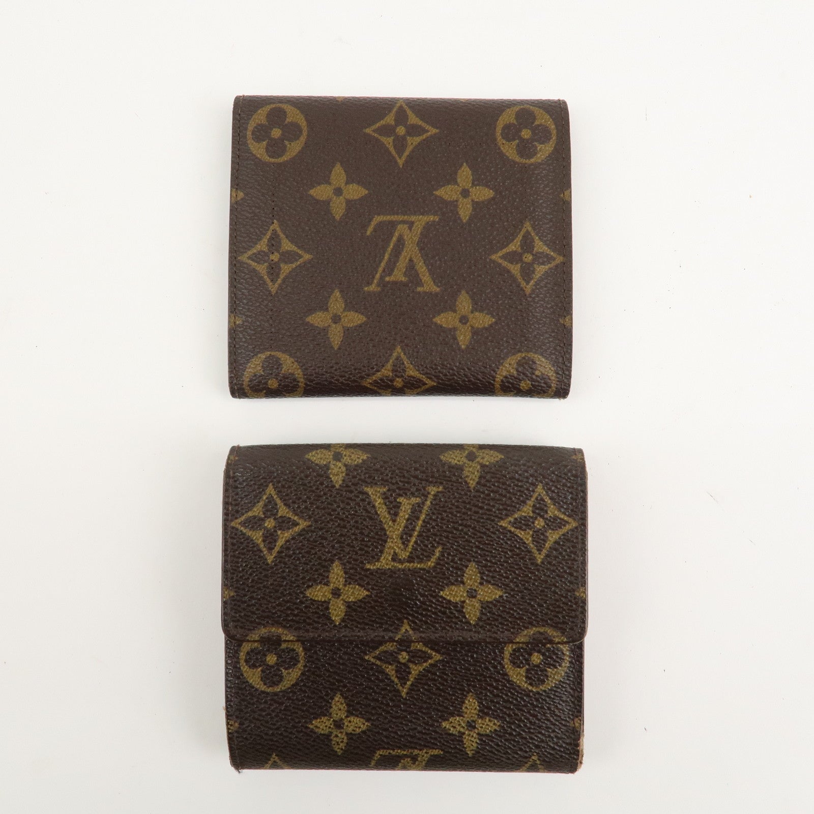 Louis Vuitton Set of 2 Monogram Bi-fold Wallet Brown M61654