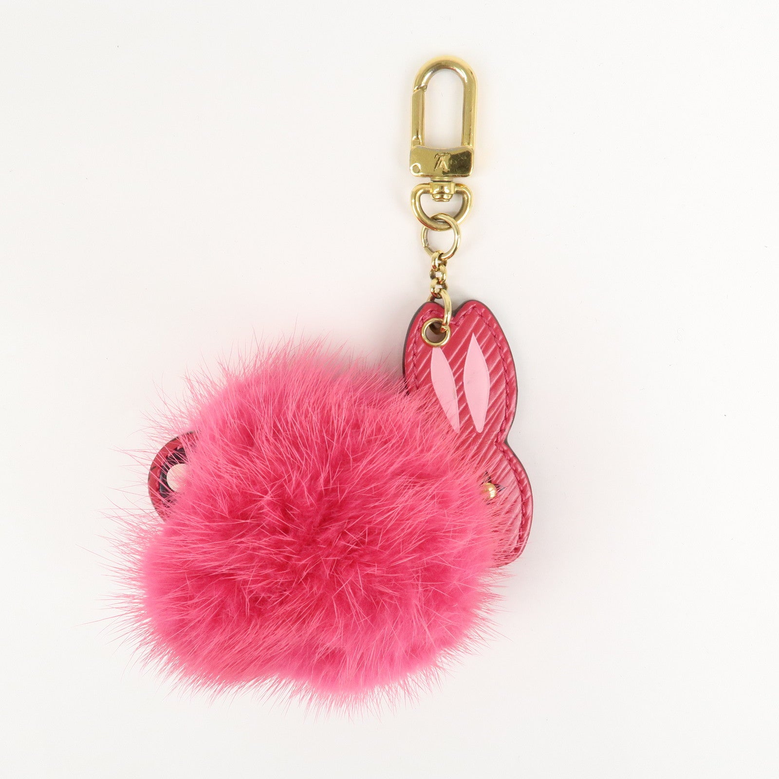 Louis Vuitton Porte Cles Mother's Day Fur Bag Charm Rabbit M62571 Used